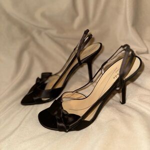 Kate Spade Brown Satin Heeled Sandals, Barely Worn, 8m